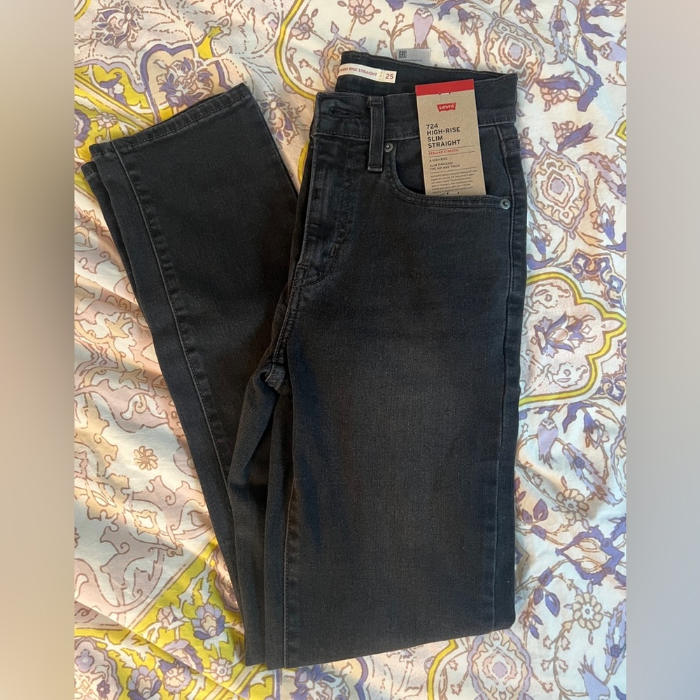 Levi’s 724 HIGH RISE SLIM STRAIGHT WOMEN'S JEANS - Picture 5 of 9